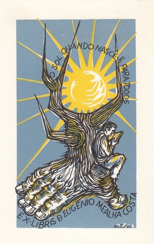 Exlibris bookplate klischee - exlibris,