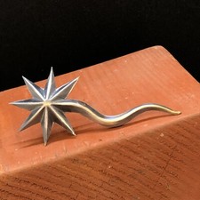 Stella Cometa Presepe Napoletano 6,5x3 Cm Argento scena presepe Napoletano