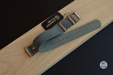 20 mm Cinturino artigianale Handmade pelle Pull Up Leather Watch Strap Band