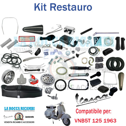 Kit restauro vespa 125 - restauro, 1963