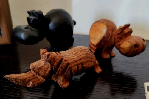 Animali legno realizzate - legno, a