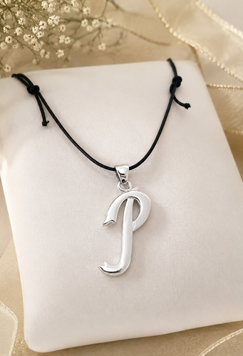 Collana lettera iniziale - collana, p