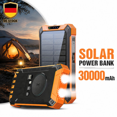30000mah solar power bank - 30000mah,