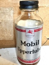 Bottiglia olio vintage Mobil