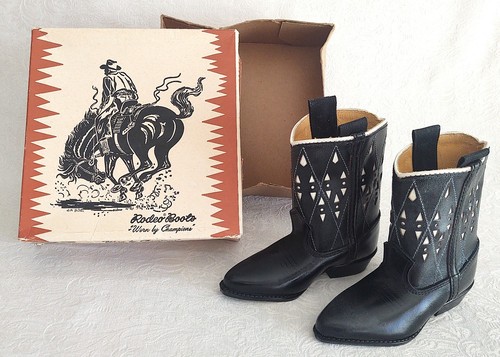 Stivali vintage bambino nero