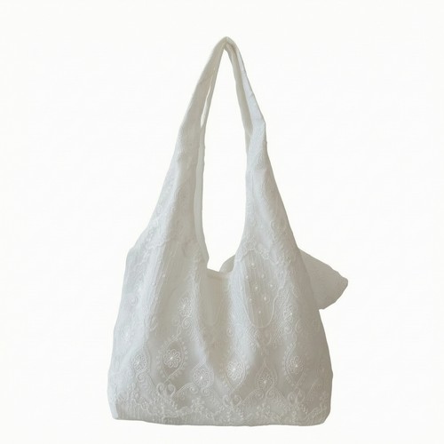 Borsa tote floreale traforata - floreale,