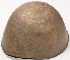 Elmetto M33 italiano anteguerra civile spagnola usato con fodero e mentoniera