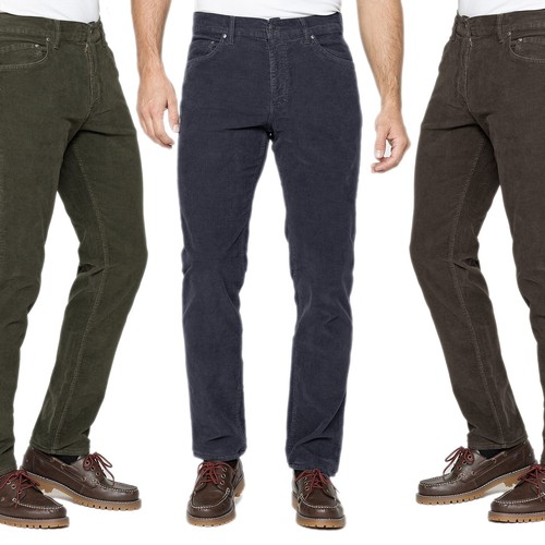 Pantalone uomo velluto jeans - pantalone,