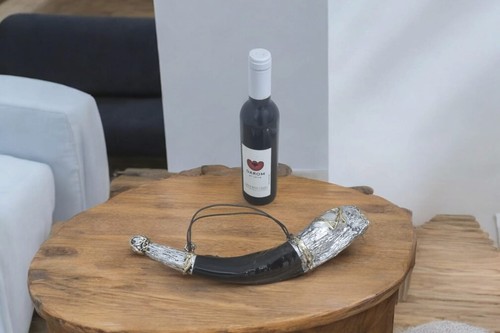 Tazza vino vichingo porta