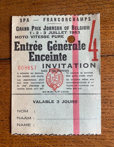 Biglietto ingresso