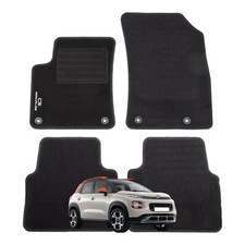 Set Tappeti Moquette Adatti per CITROEN C3 Aircross 2017 - (con 4 Attacchi)