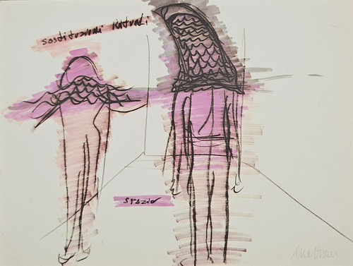 Quadro litografia bolaffi arte - quadro,