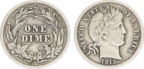 Usa one dime 1913 - usa,
