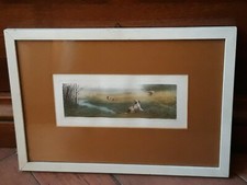 LITOGRAFIA INCISIONE A COLORI N. 854 SCENA DI CACCIA ARTISTA: MARCEL MOISAND