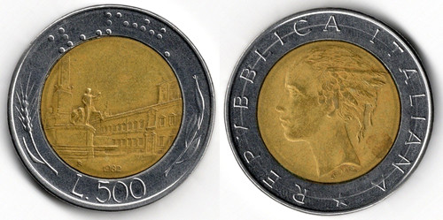 Italia 500 lire 1982 testa - lire,,