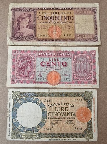 Lotto lire 500 ornata - lire, di