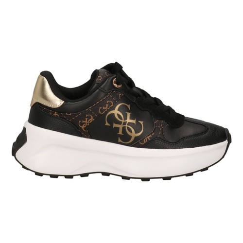 Guess sneakers nero marrone - nero,