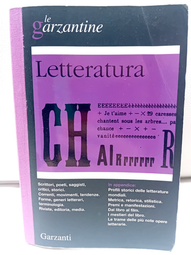 Letteratura garzanti - letteratura,