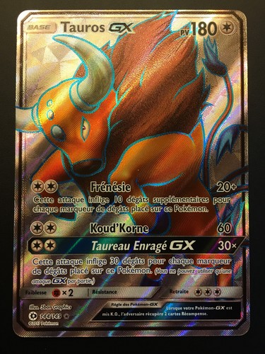Carte pokemon tauros 144 - carte,