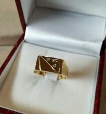 ANELLO  uomo  3 brillantini