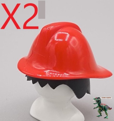 Playmobil casco antincendio - x2,