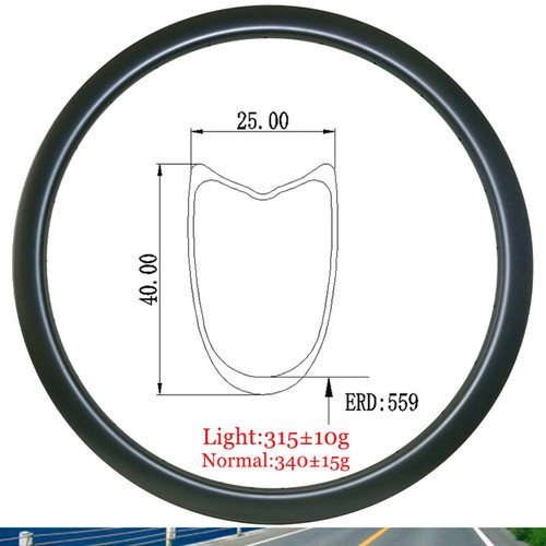 Cerchio tubolare carbonio 700c - tubolare,
