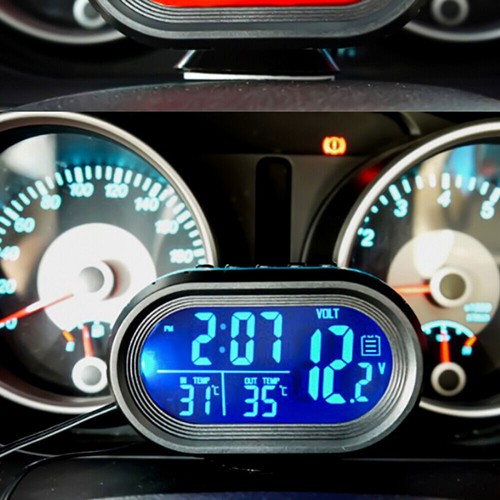 Orologio auto digitale lcd - auto, 3