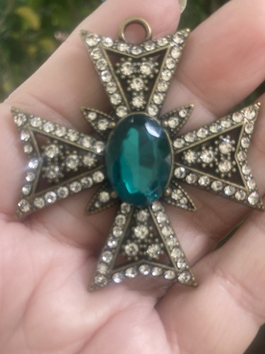 Ciondolo vintage croce maltese - croce,
