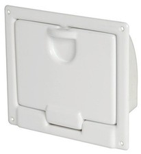 GAVONE DA INCASSO A PARETE CON SPORTELLO IN ABS BIANCO 220x195mm PORTELLO 