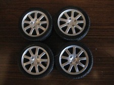 LOTTO RUOTE PEUGEOT 206 WELLY 1/18 TUNING O DIORAMA
