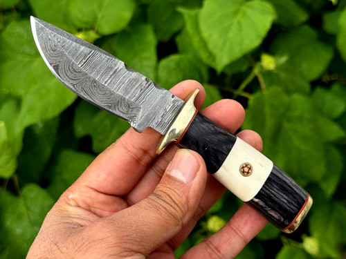 Coltello damascato neck knife - coltello,
