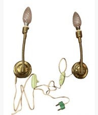 💚 Coppia Lampade Applique Stilnovo Style Anni 50 Lamp Vintage Design 💛