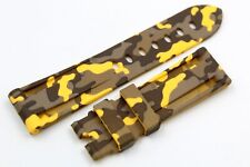 OROLOGI SPORTIVI ACCESSORI LUMINOR SILICONE GIALLO MILITARE 22-24 mm