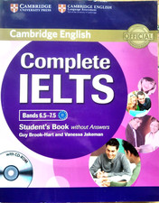 COMPLETE IELTS BANDS 6.5-7.5 STUDENT'S BOOK without ANSWERS senza Cd - CAMBRIDGE