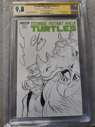 Tmnt bianco firmato - tmnt, bebop