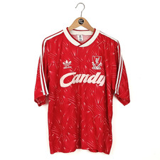 MAGLIA LIVERPOOL ADIDAS RUSH HOME CANDY JERSEY SHIRT TRIKOT 1989-1991