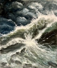 Quadro dipinto olio - olio, paesaggio