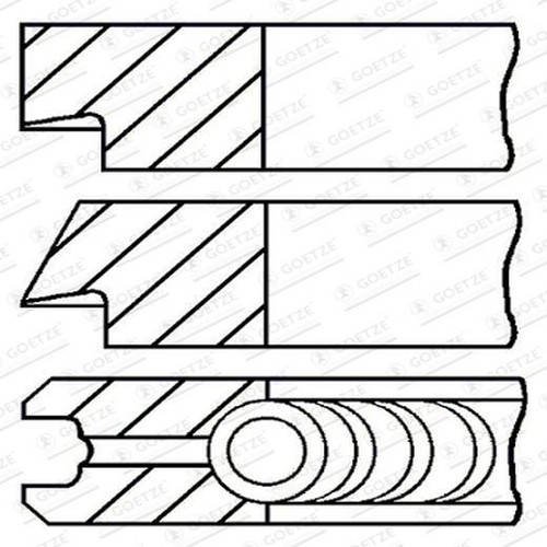Goetze engine kit anelli - engine,