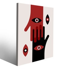 Quadri con mani stilizzate