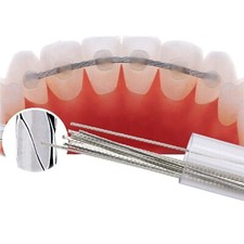Filo piatto ortodontico dentale 10 pezzi acciaio inox filo di ritenzione linguale