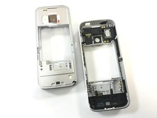 Originale Nokia N78 telaio centrale D-Cover middleframe frame custodia argento NUOVO