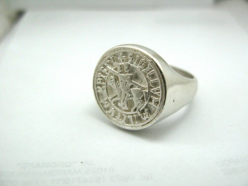 Anello fascia sigillo templari - anello,