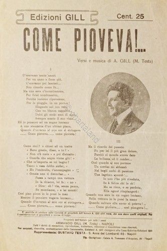 Spartiti come pioveva - -,