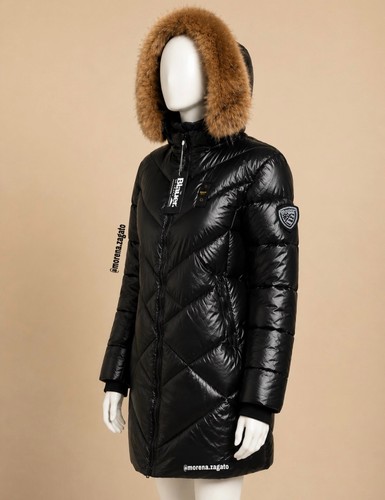 Giubbotto lungo donna - lungo, blauer