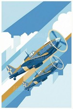Poster vintage MACCHI MC202 -