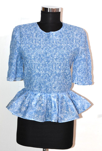 Top blusa peplo ganni linaria - peplo,