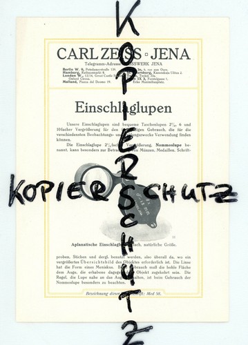 Carl zeiss jena - carl, depliant