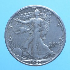 AMERICA 1/2 DOLLARO 1920 WALKING LIBERTY MONETE DA COLLEZIONE ARGENTO SILVER USA