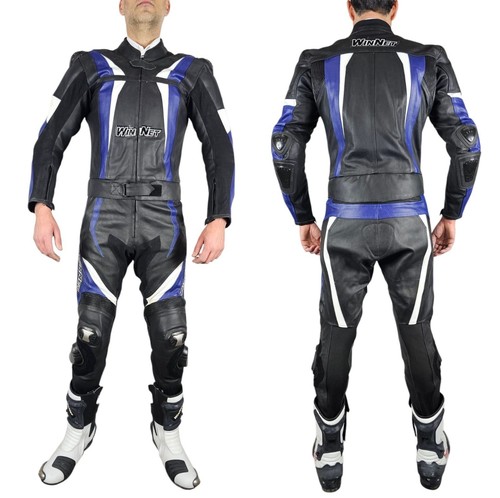 Tuta moto pelle divisibile
