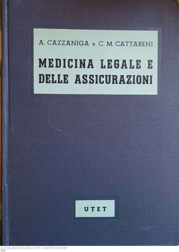 Medicina legale delle - e,